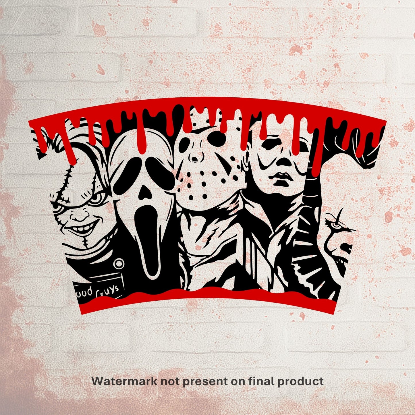Horror Movie | Cold Cup UV DTF Wrap