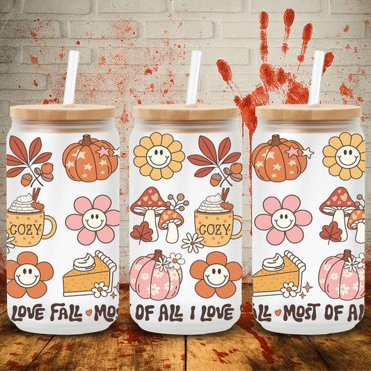 I Love Fall | Can UV DTF Wrap