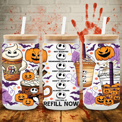 Jack Pumpkin Spiced Latte | Can UV DTF Wrap