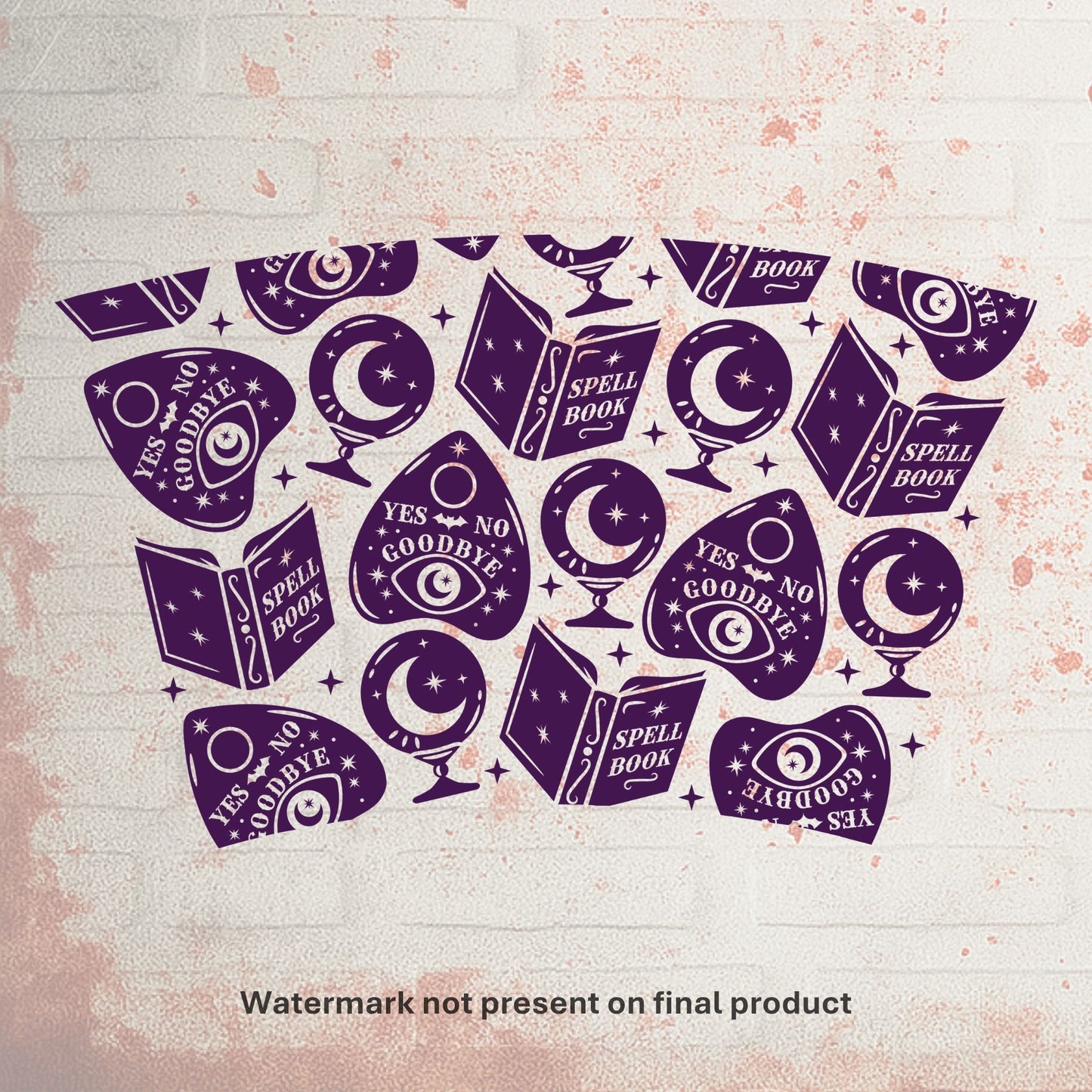 Spell Book | Cold Cup UV DTF Wrap