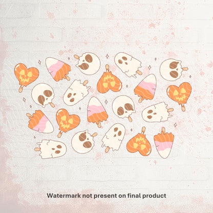 Halloween Ice Cream | Cold Cup UV DTF Wrap