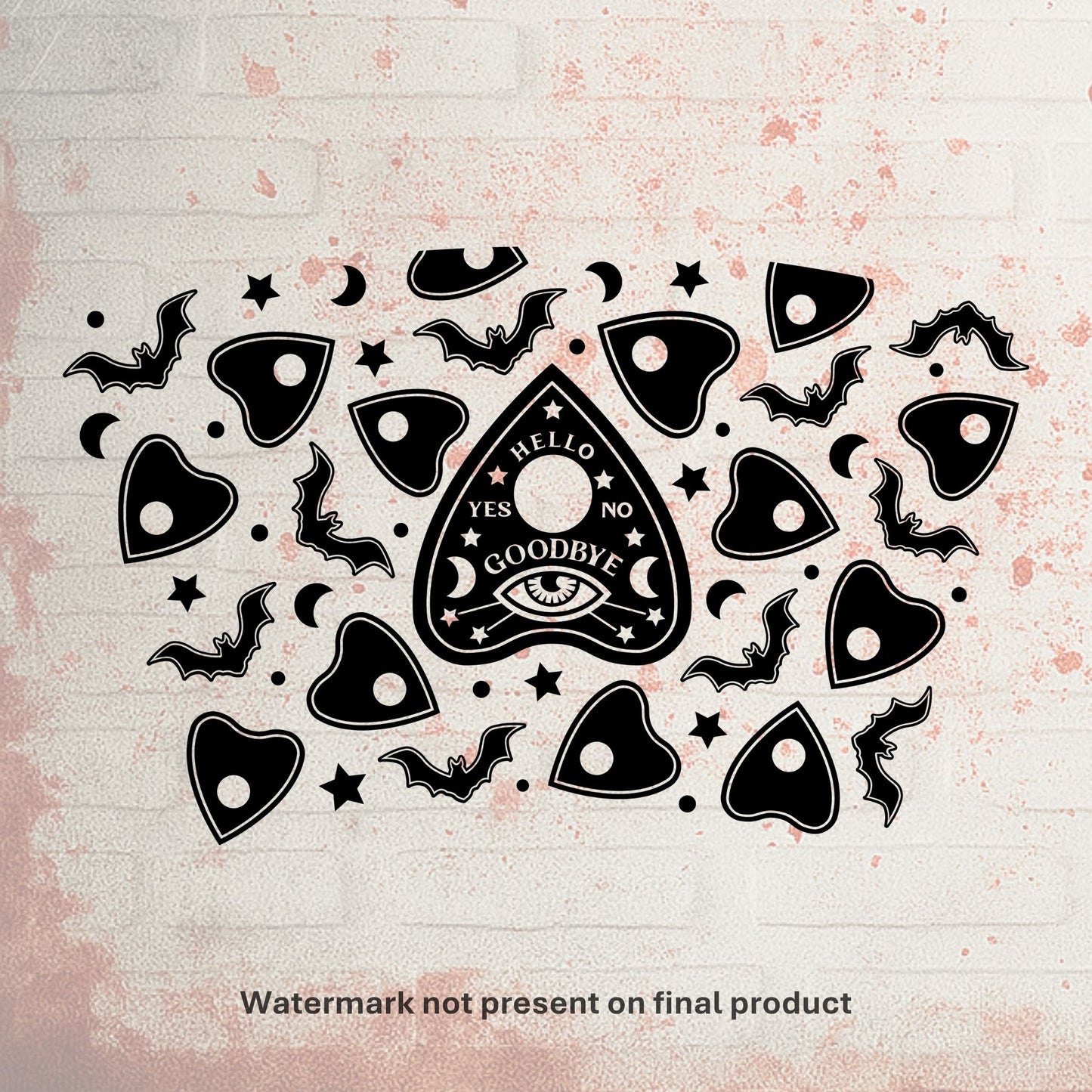 Ouija | Cold Cup UV DTF Wrap