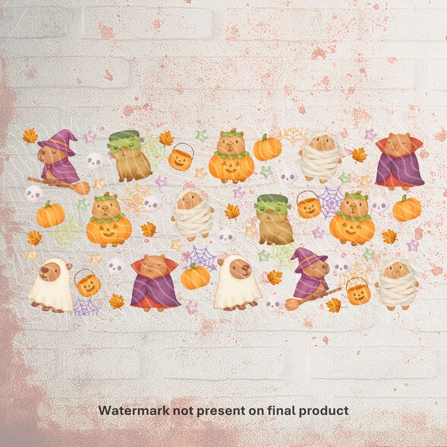 Capybara Halloween | UV DTF Wrap