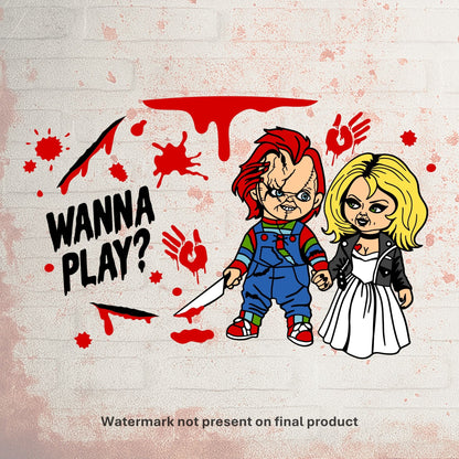 Wanna Play? | Cold Cup UV DTF Wrap