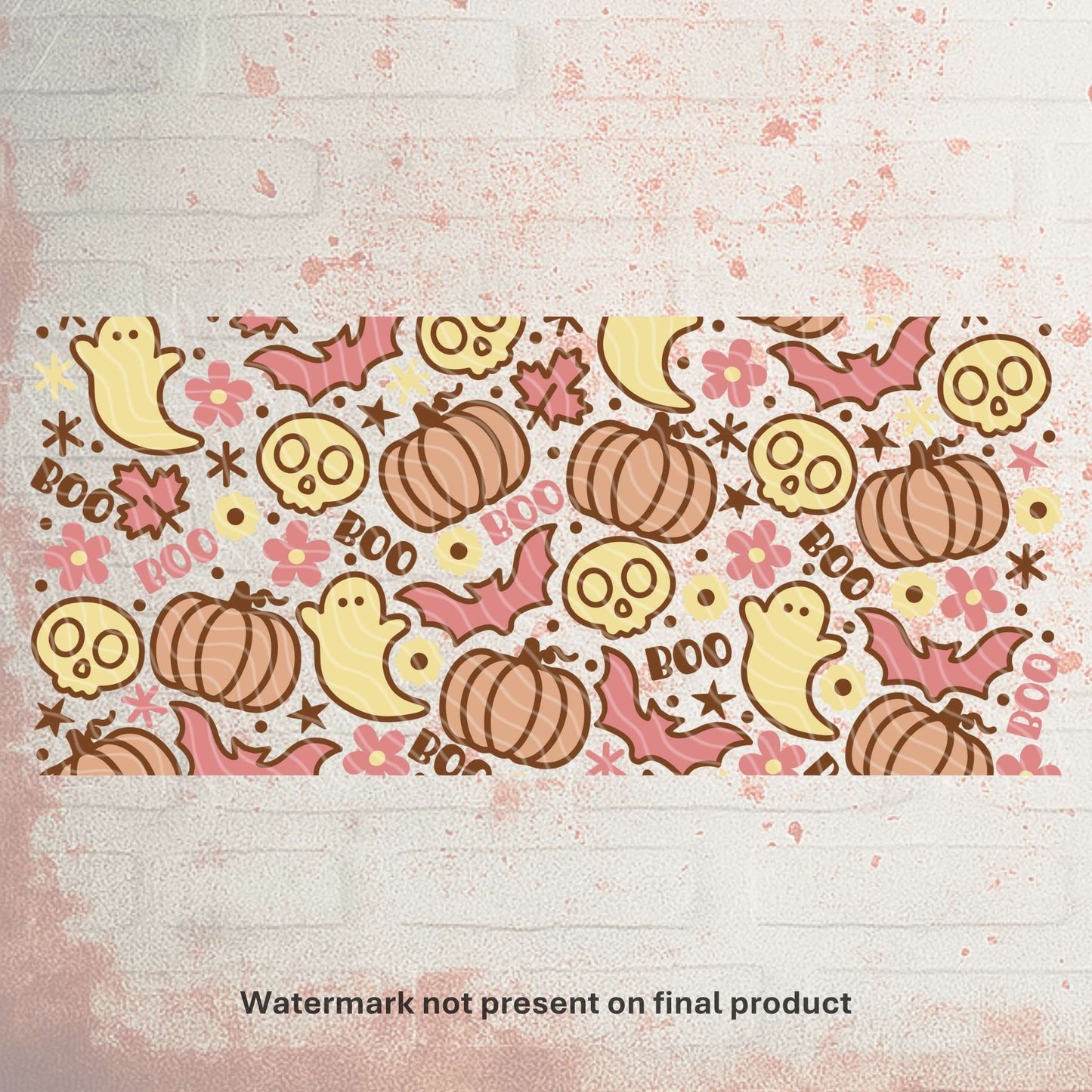 Pumpkin Boo! | Cold Cup UV DTF Wrap