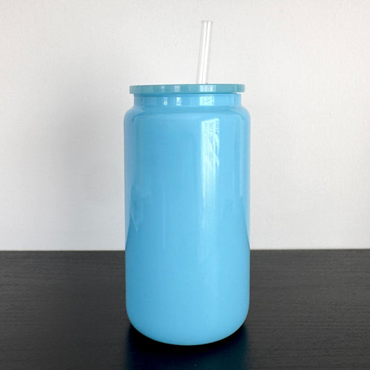 Blue Glass Can 16oz