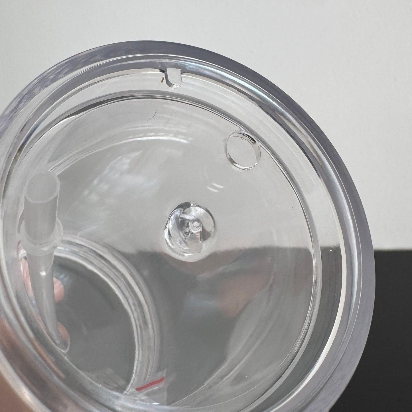 16oz Acrylic Double Wall Snowglobe, Pre-drilled with Stopper