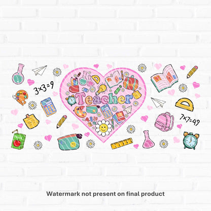 Teacher Love | UV DTF Wrap