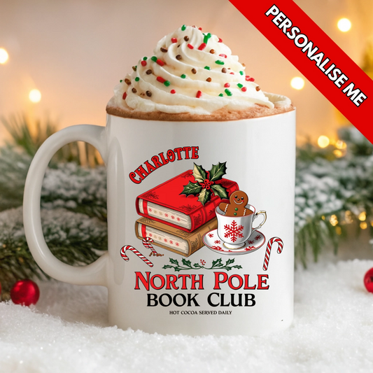 North Pole Book Club | Personalised UV DTF