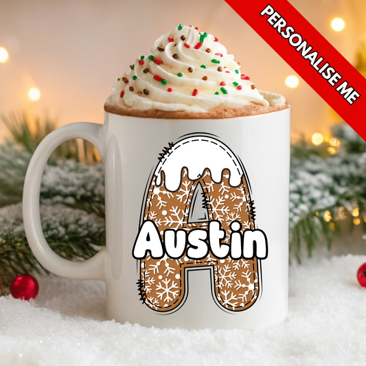 Gingerbread Letter | Personalised UV DTF