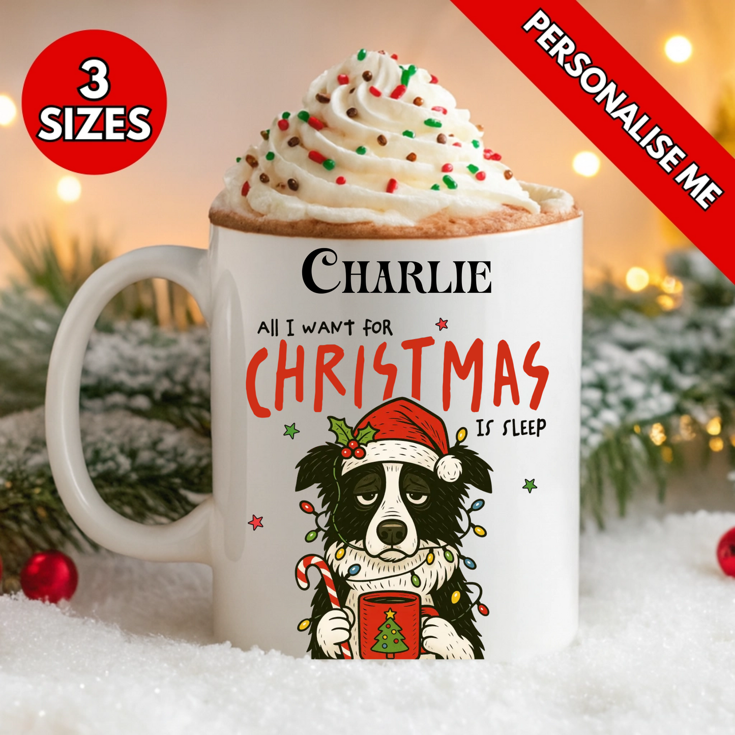 All I Want For Christmas | Personalised UV DTF