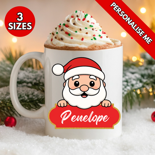 Santa Name Plate | Personalised UV DTF