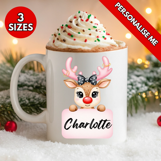 Coquette Rudolph Name Plate | Personalised UV DTF