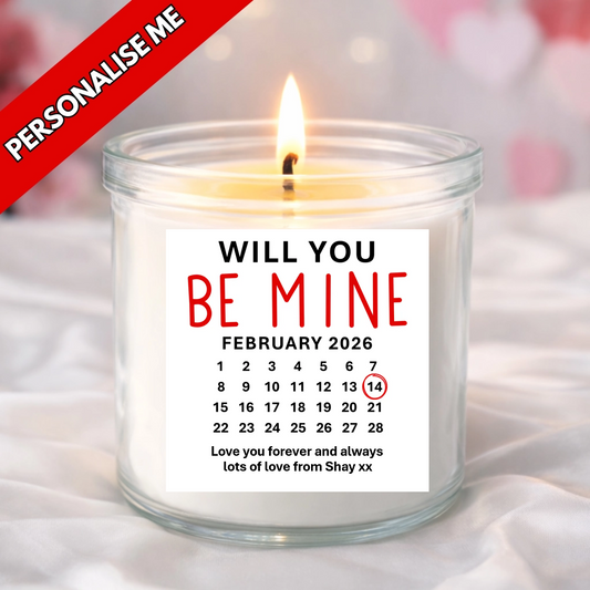 Be Mine - Candle Label