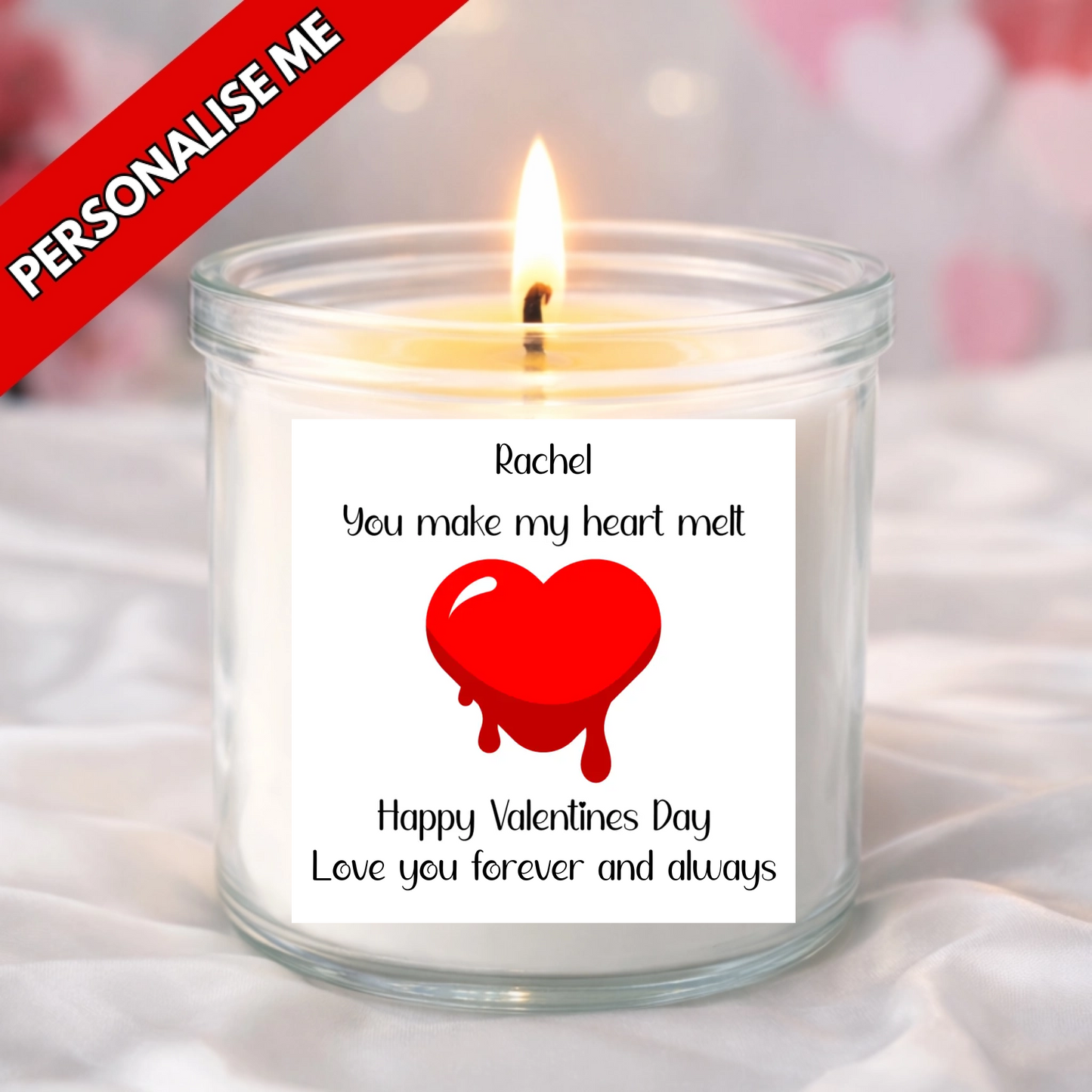 Heart Melt - Candle Label