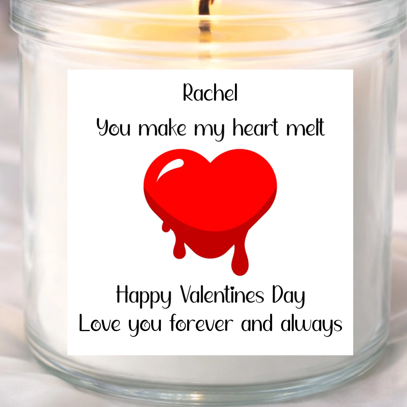 Heart Melt - Candle Label