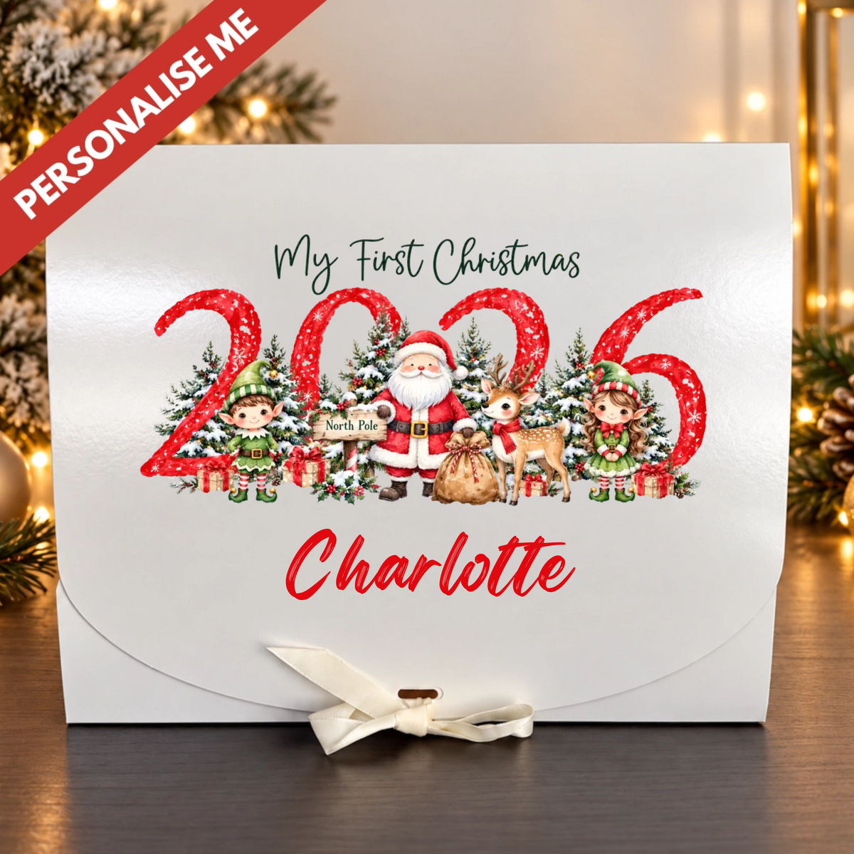 Christmas Gift Box Decal - 06