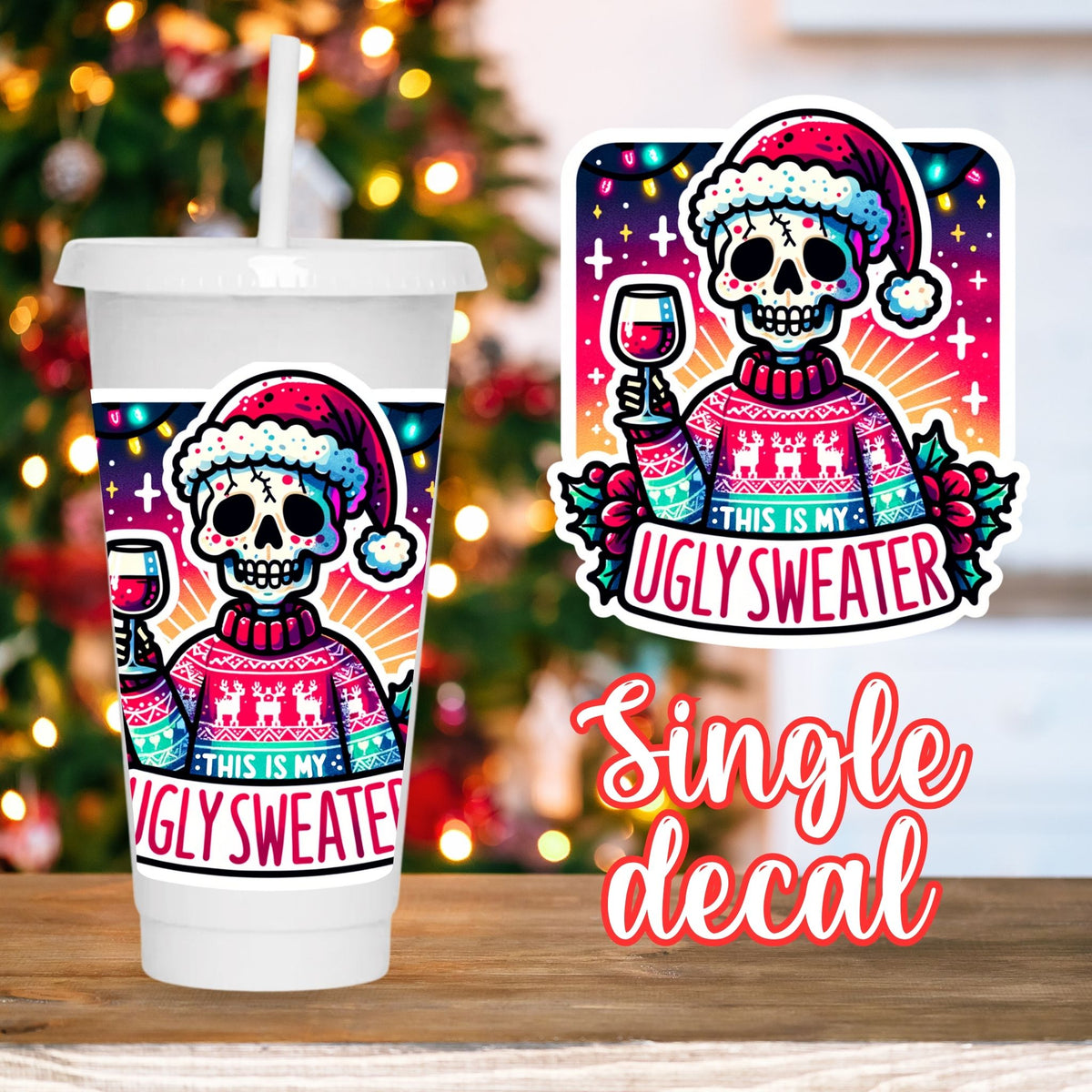 Ugly Sweater | UV DTF Decal