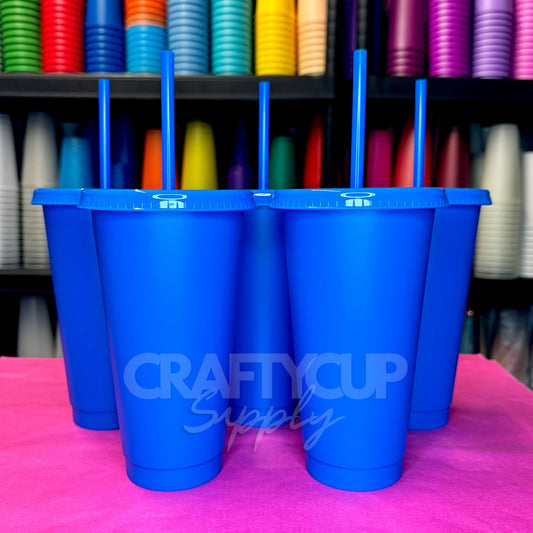 dark blue solid cold cups