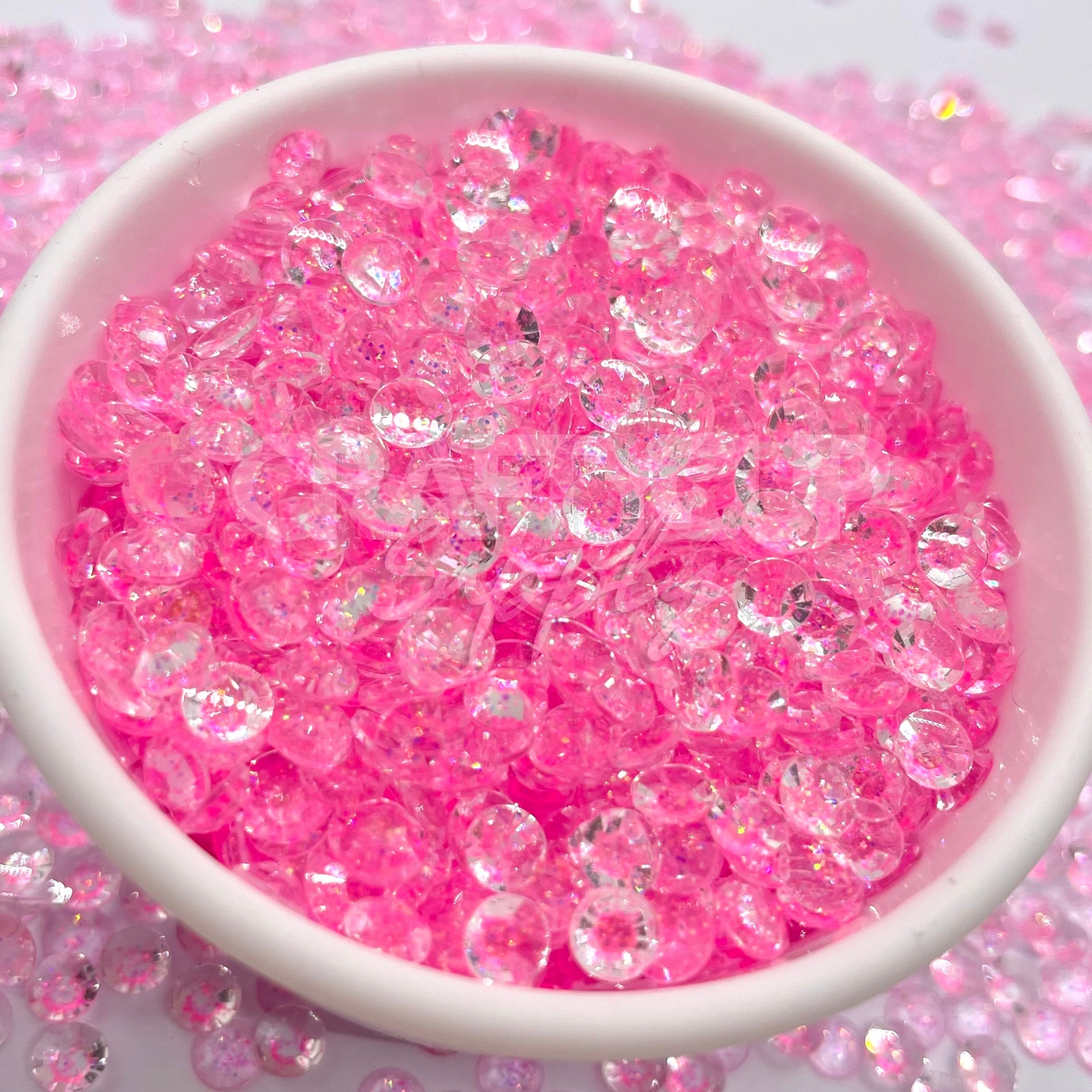 flatback pink rhinestones bling