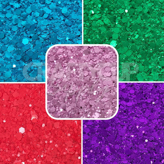 The Colourful Box (5x 1oz Glitters)