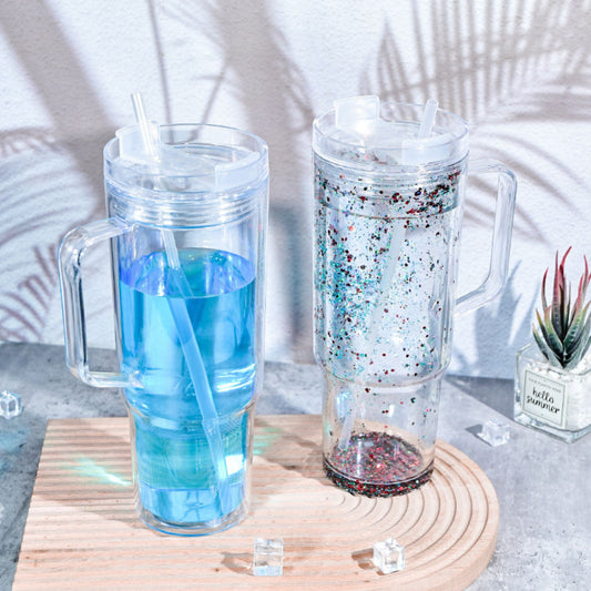 40oz Acrylic Stanley Snowglobe Double Wall [Pre-Drilled & Stopper]