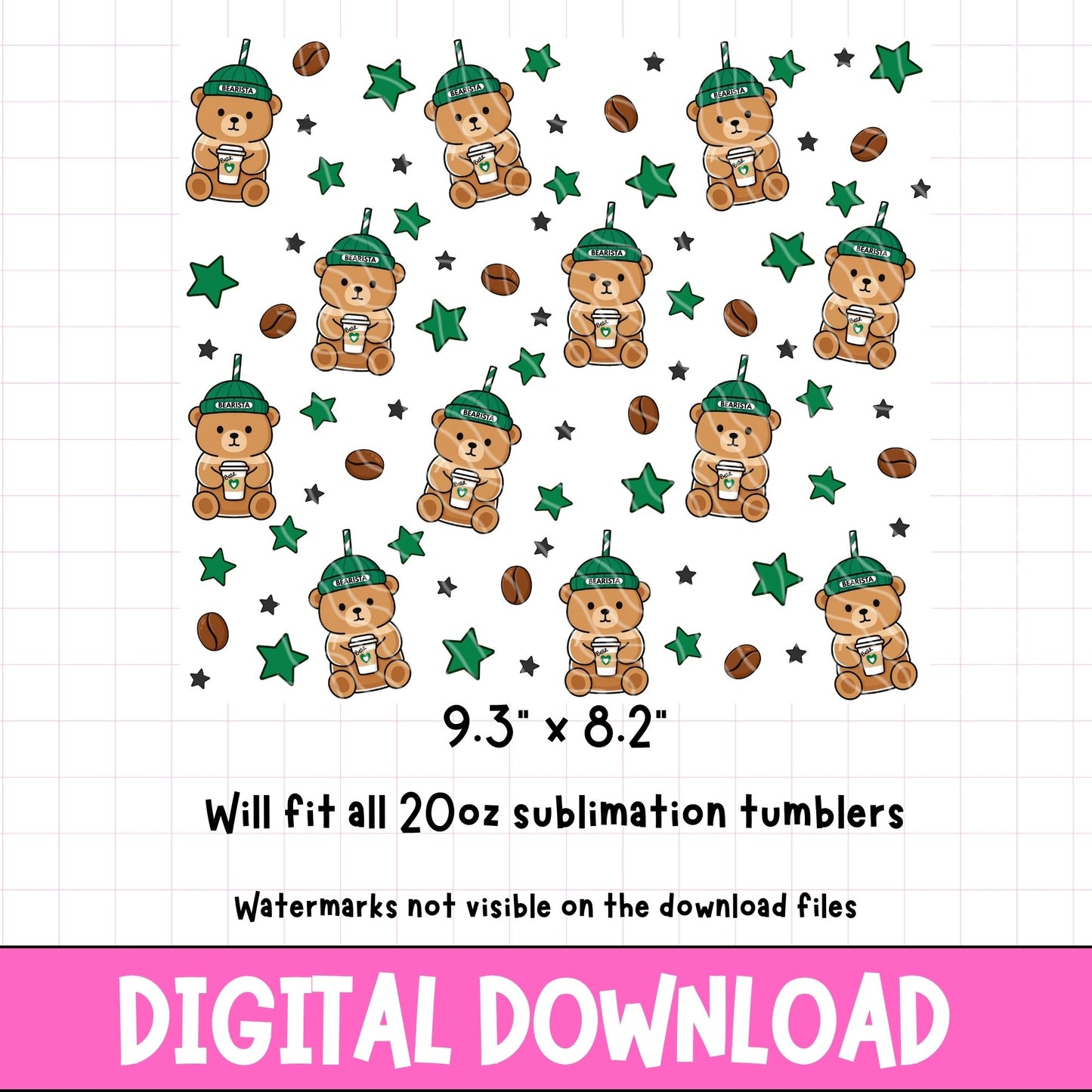 Iced Latte Bear | Digital Download