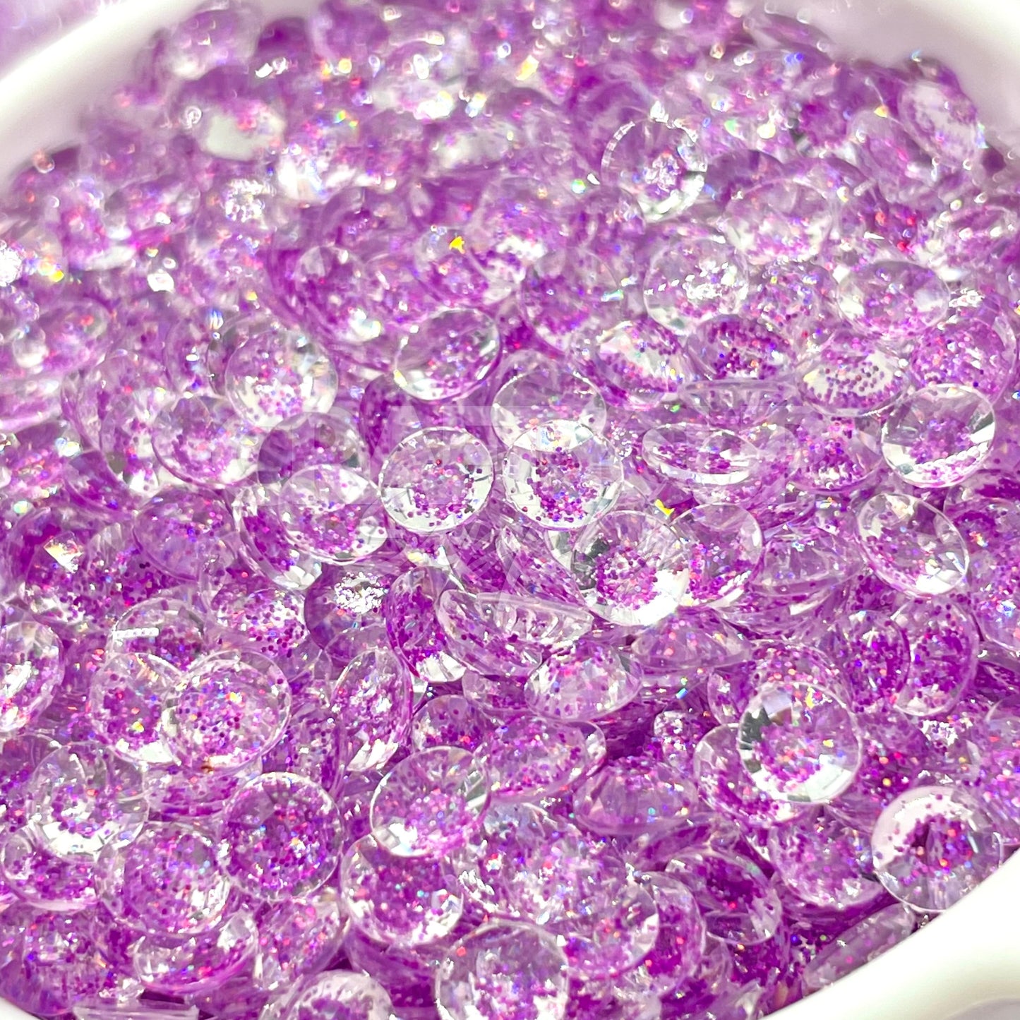 Starry Glitter Rhinestones Flat Back Resin UK Wholesale