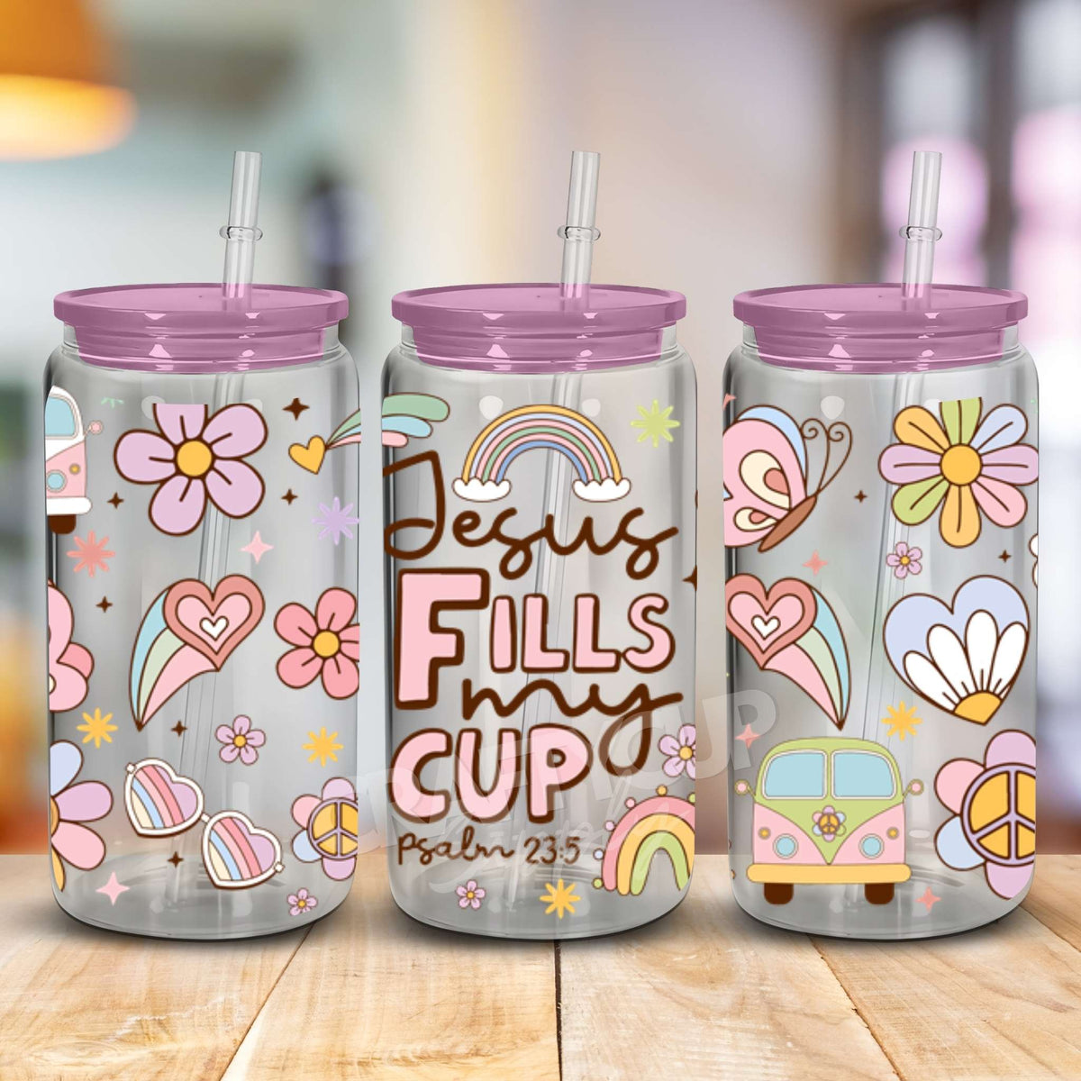 Jesus Fills My Cup | UV DTF Wrap