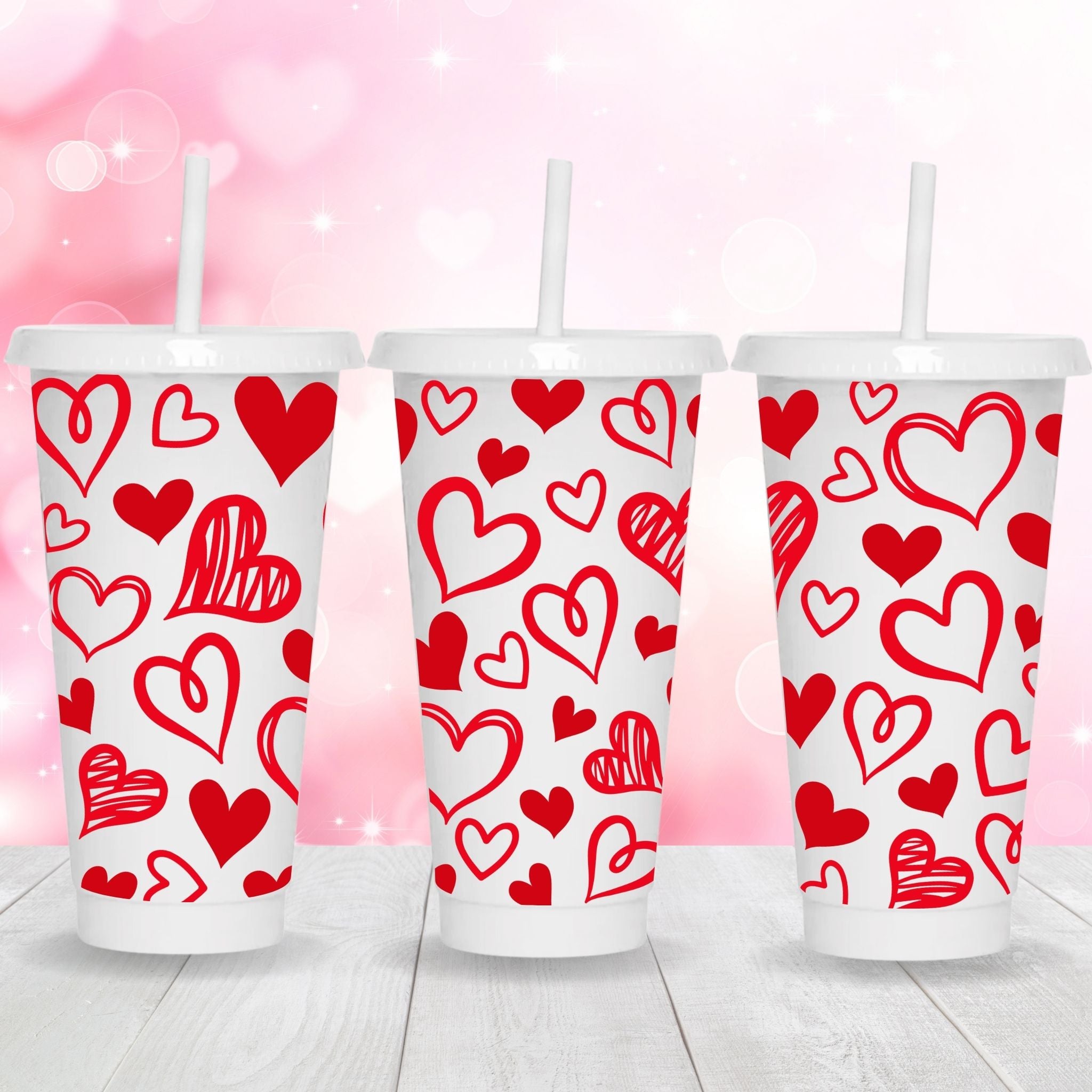 valentines day wrap for cold cups 24oz