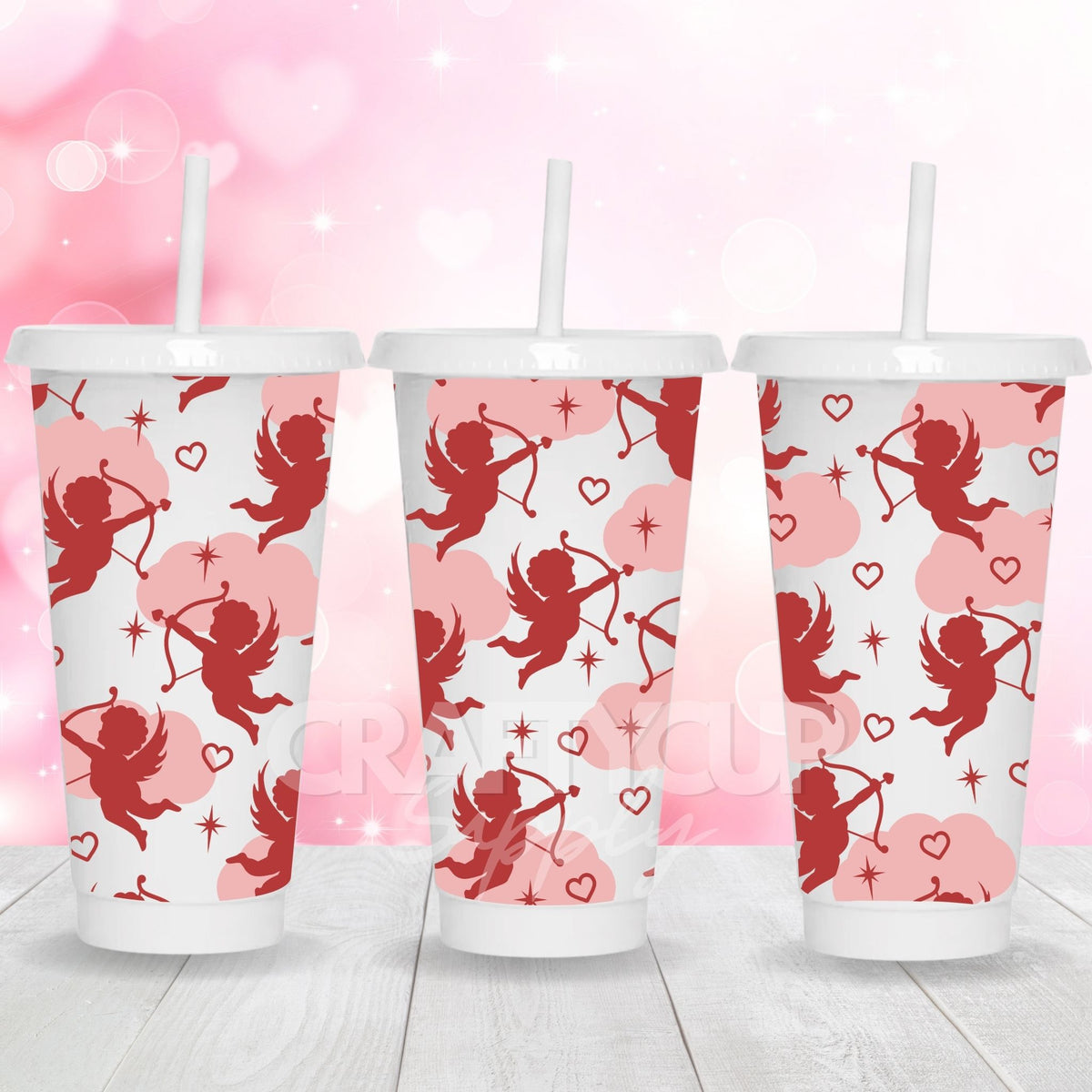 cupid love cup wrap uv dtf