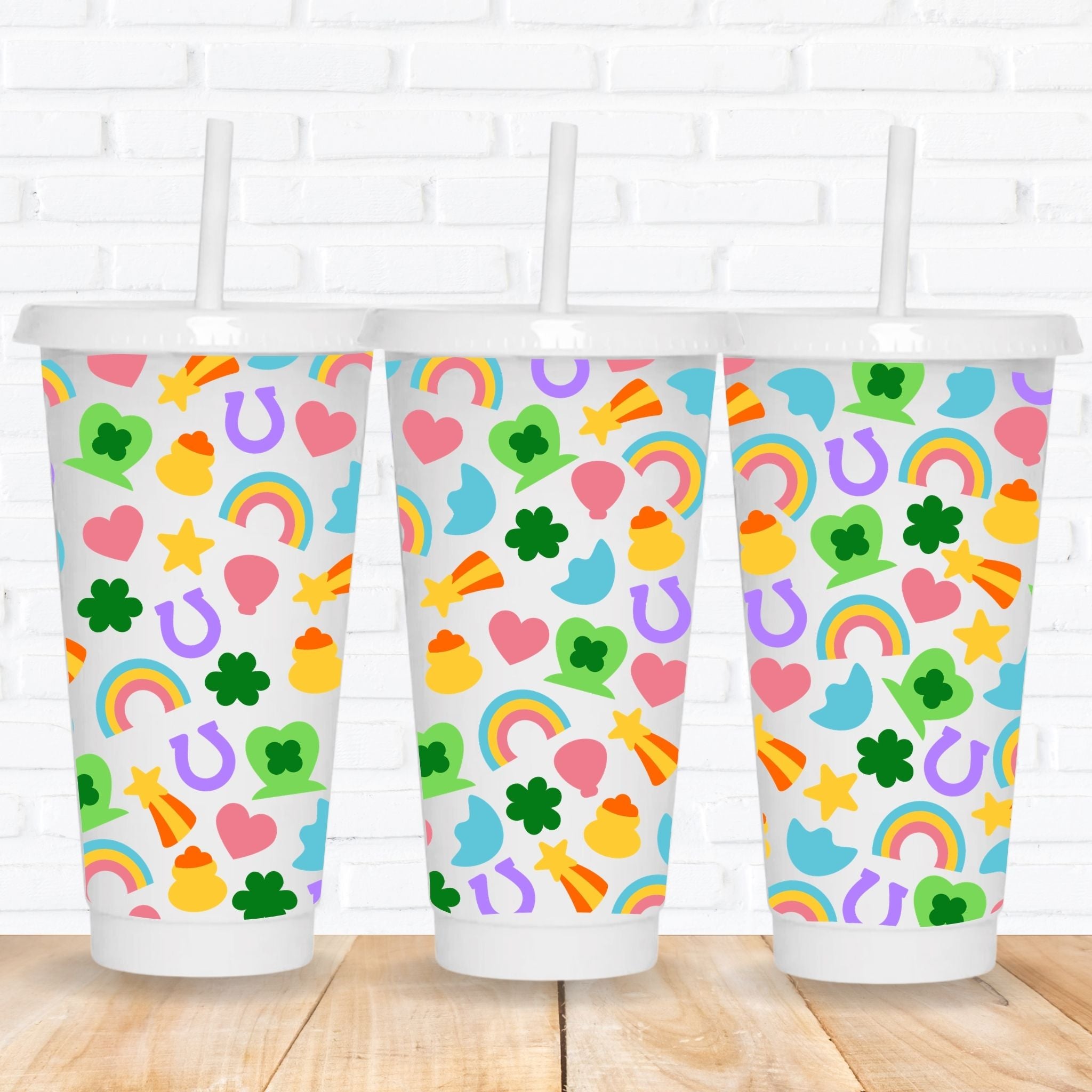 Irish Charms UVDTF Tumbler Cold Cup Wraps UK Printed – CraftyCupSupply