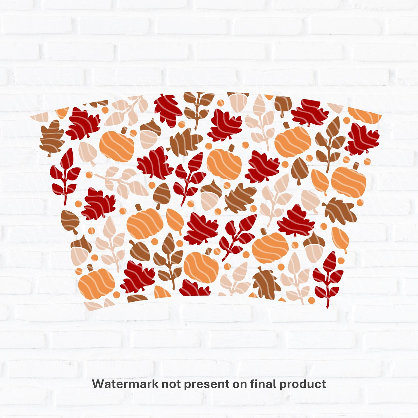 Autumn Vibes | Cold Cup UV DTF Wrap