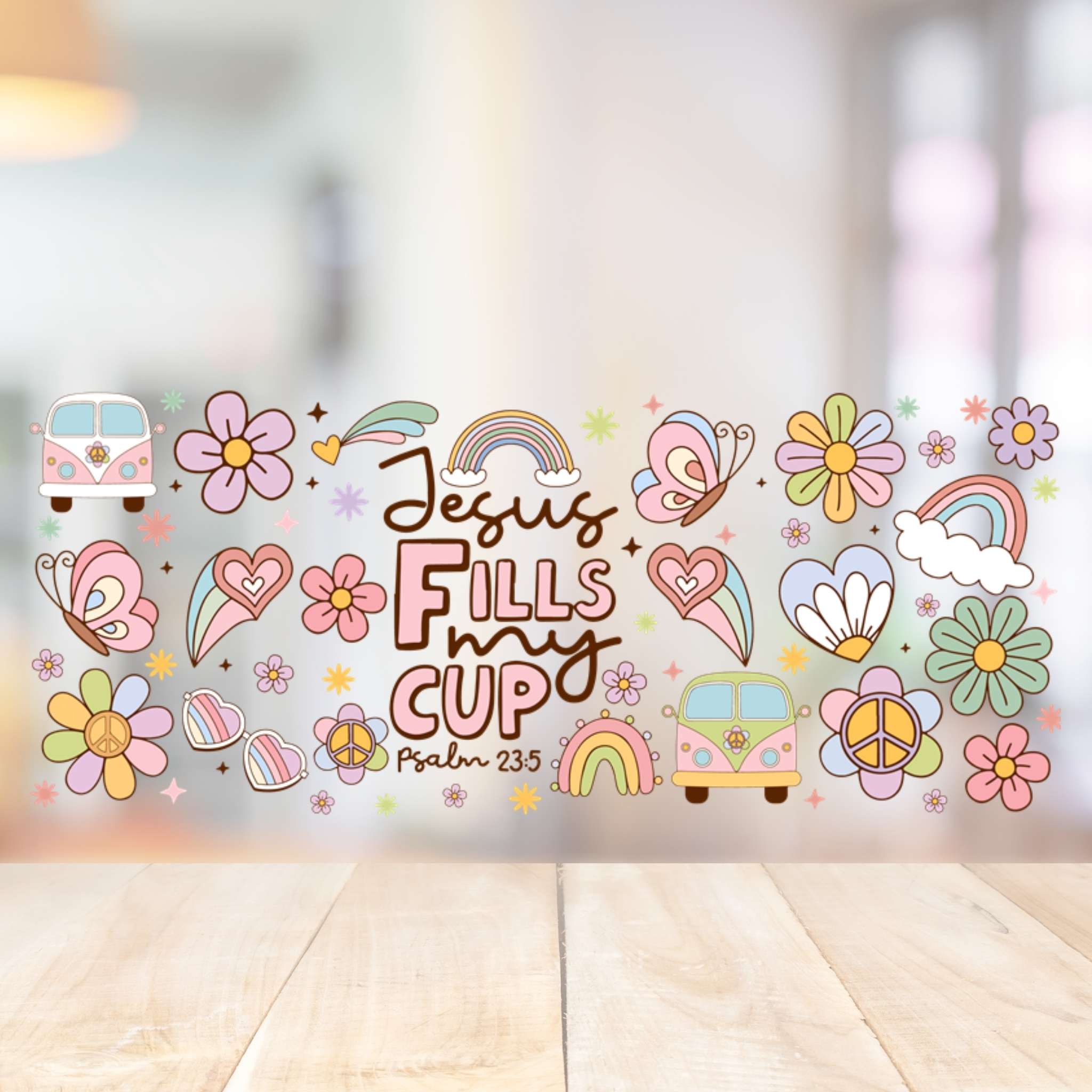 Jesus Fills My Cup | UV DTF Wrap