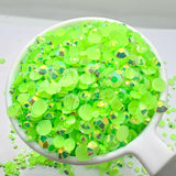 green jelly rhinestones