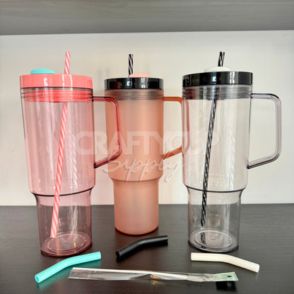 40oz Tritan Stanley Dupe | Includes Fruit Infuser & Accessories