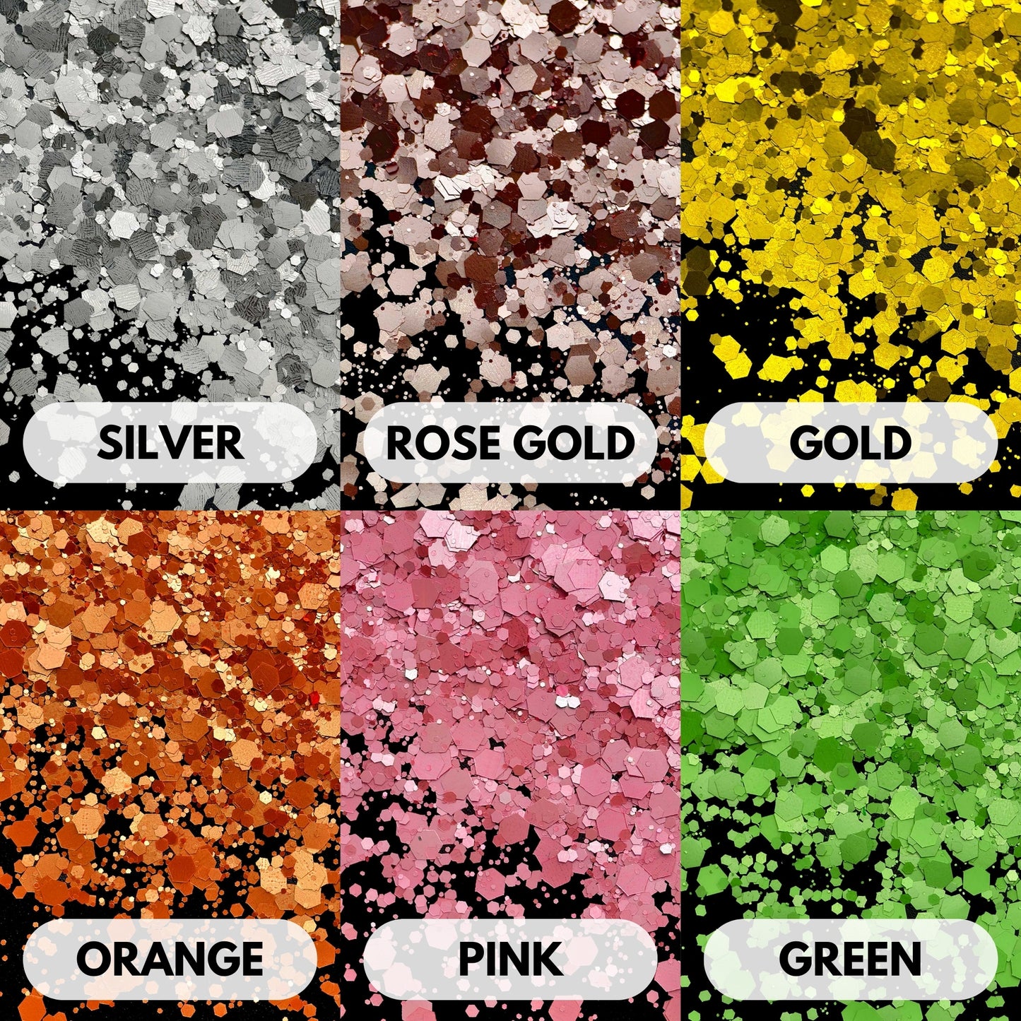 Metallic Matte Glitter Bundle (10x 1oz)