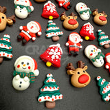 Christmas Characters Cabochons (Pack of 10)