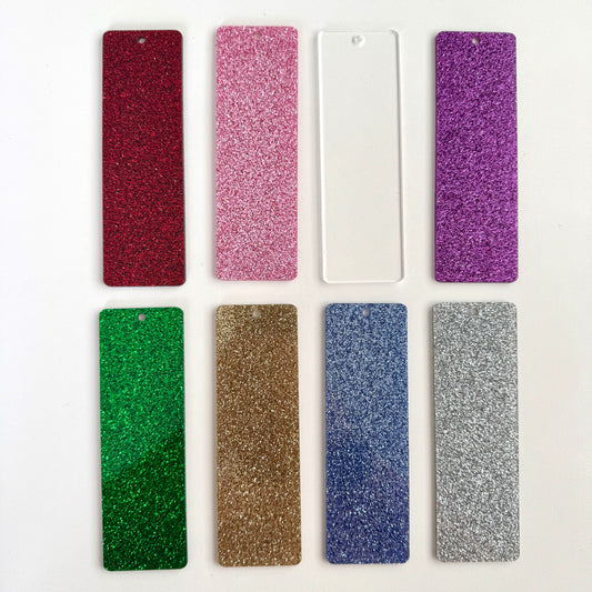Glitter Acrylic Bookmarks