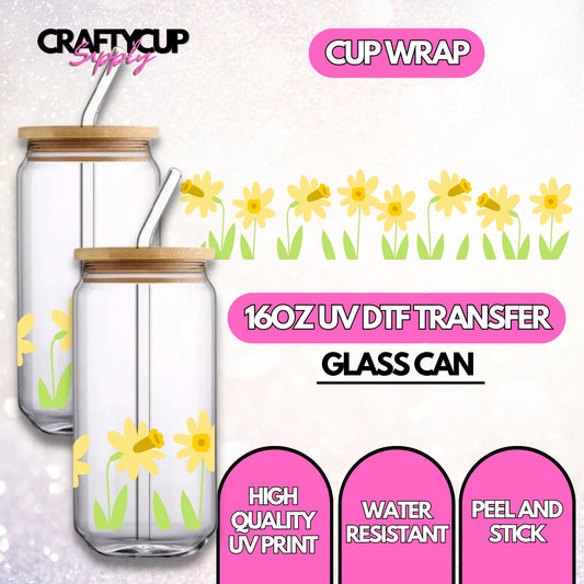 Daffodil - 2 Pack | UV DTF Wrap