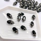 Gem Skulls Cabochon Charms - Black