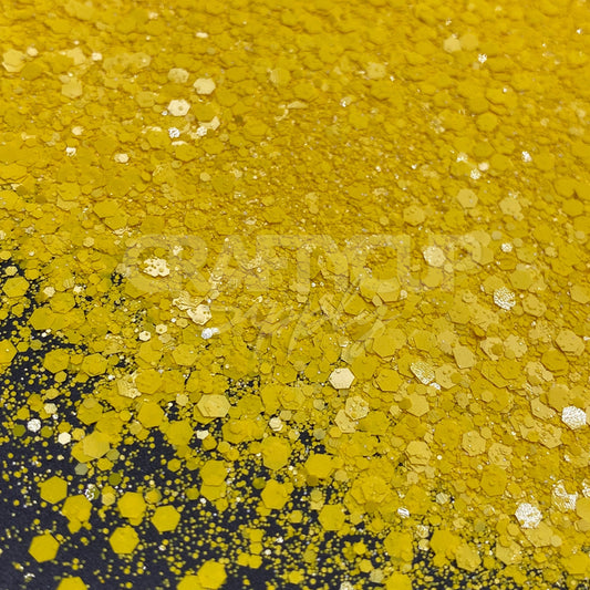 yellow glitter mix uk