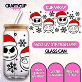 Jack & Sally Christmas | UV DTF Wrap