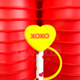 Love Heart XOXO Straw Topper