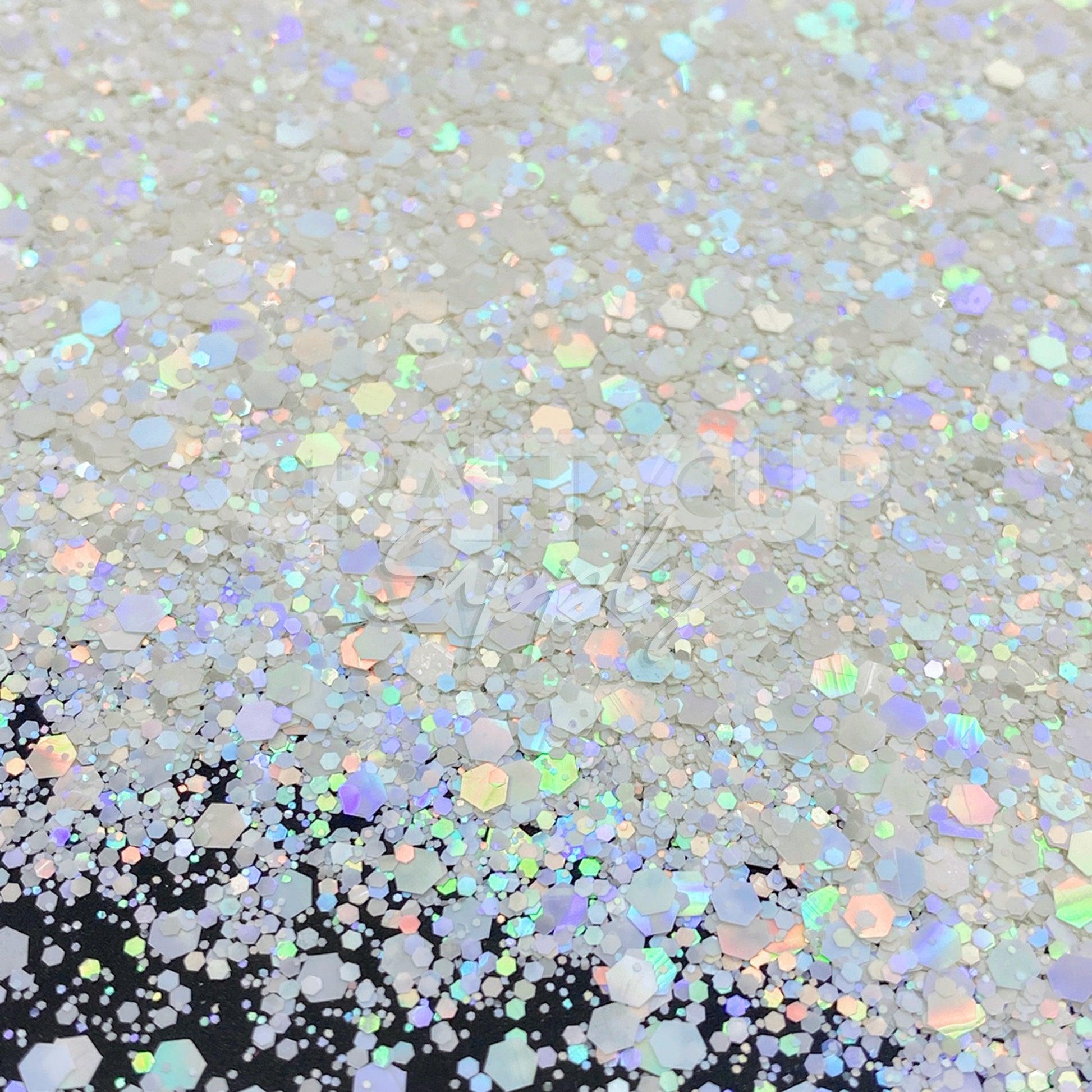 white sparkle glitter mix uk