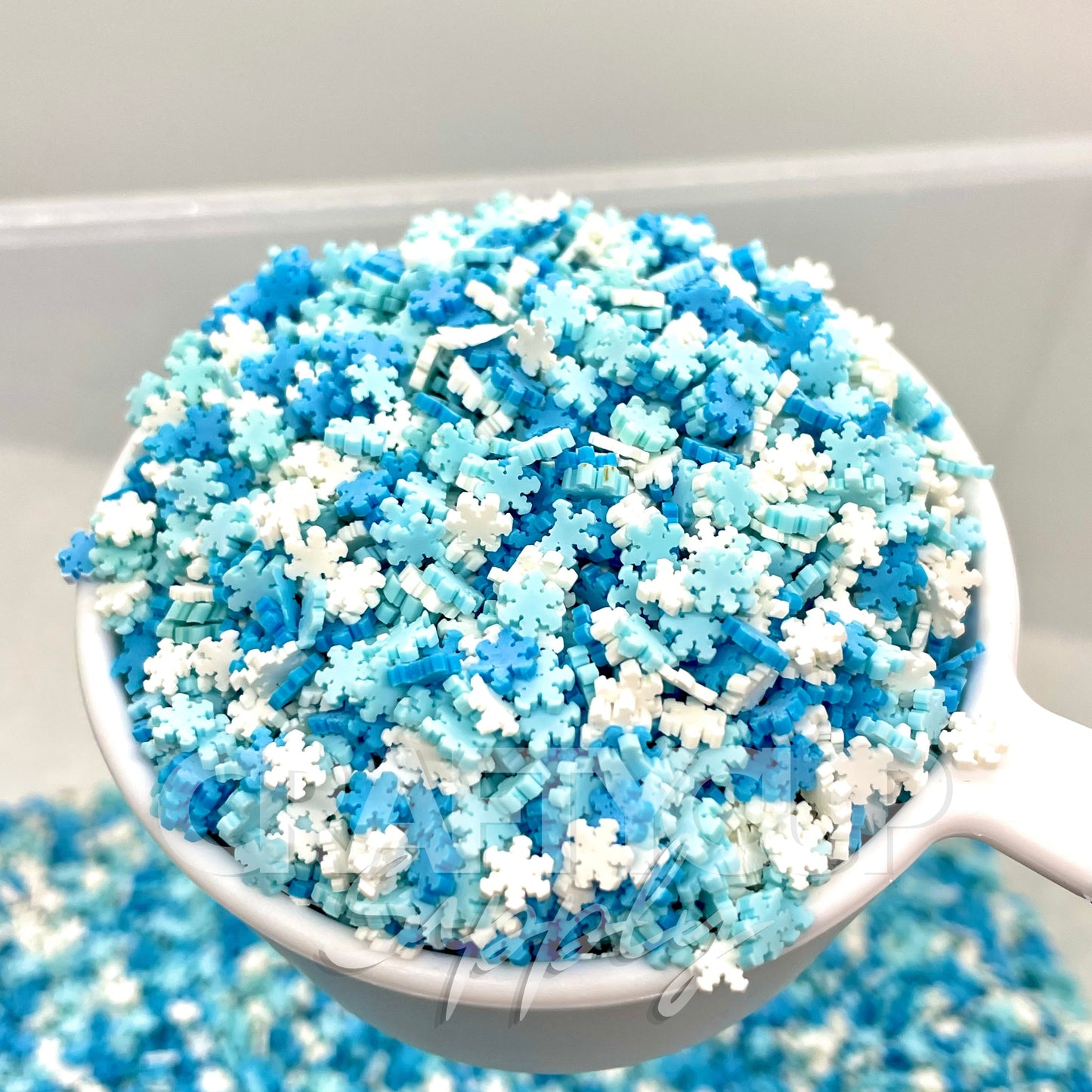fimo clay snowflakes