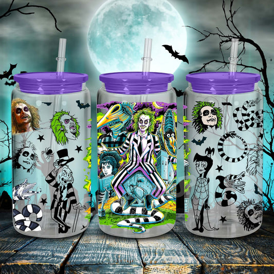 beetle juice uv dtf wrap for cans 16oz