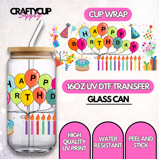 Happy Birthday! | UV DTF Wrap