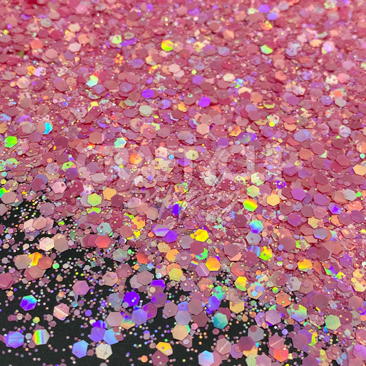 sparkle glitter mixes pink