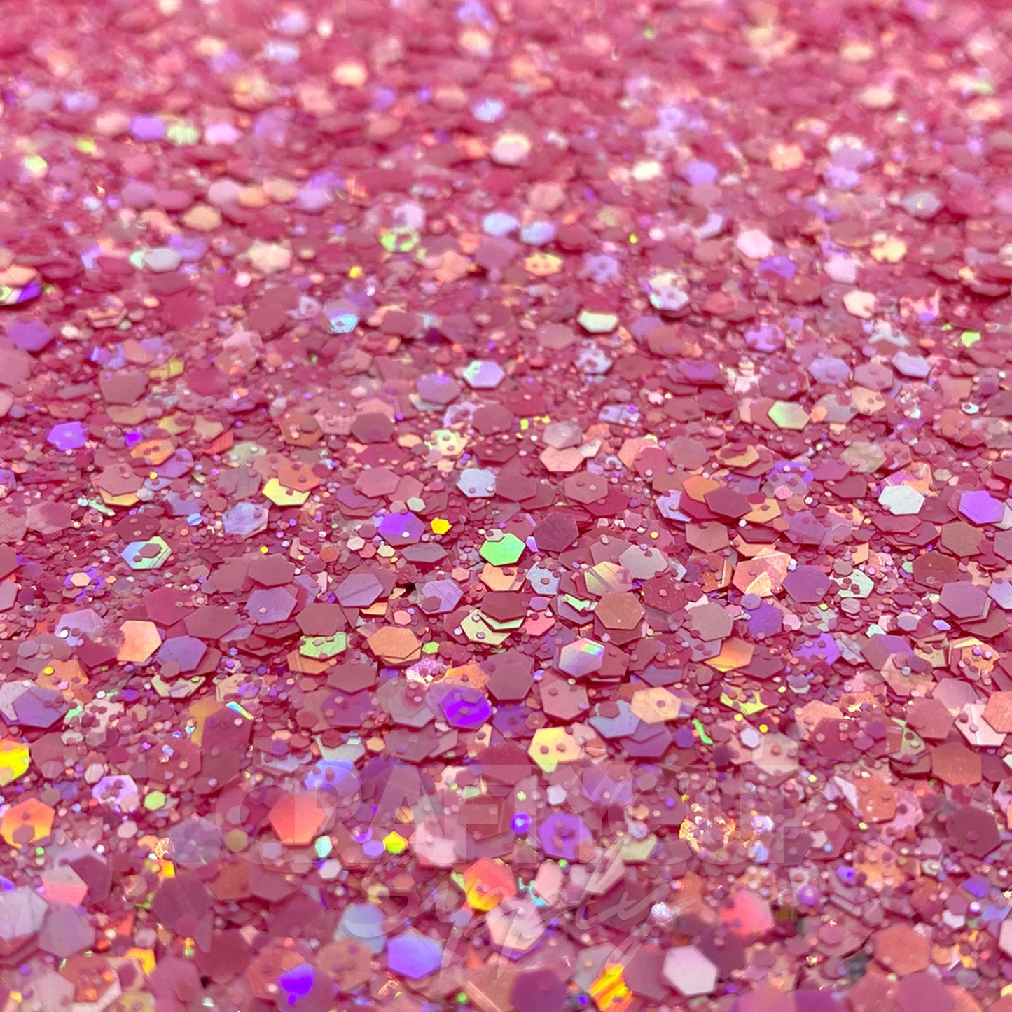 macaroon glitter high sparkle pink